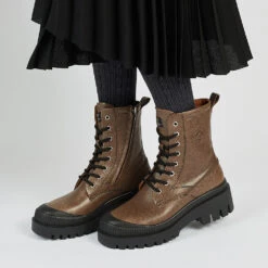 Pataugas -Pataugas BOOTS FEMME AINOA B CI F4I IMPRIME CAFE 628452801